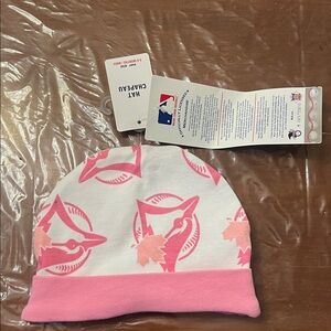 NWT MLB Toronto blue jays Pink and White Kids Beanie